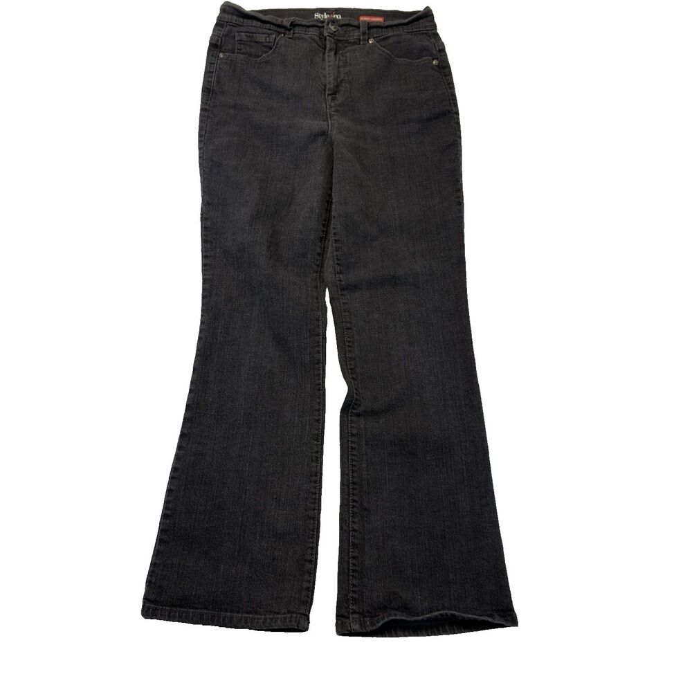 Style & Co Tummy‎ Control Bootcut Jeans Womens 8 Short (29x28½) Charcoal Wash